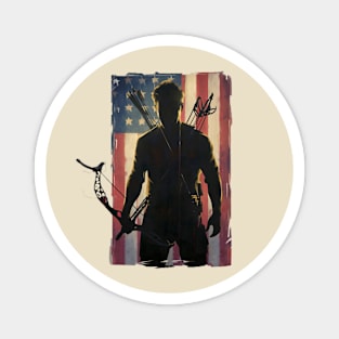 USA Flag Archery Magnet